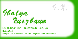 ibolya nuszbaum business card